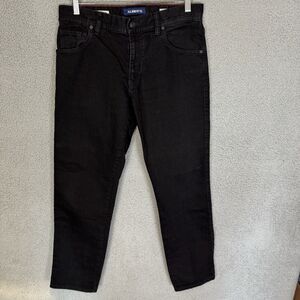 S Alberto Jeans Mens 32x29 Black Denim Modern Fit Cotton‎ Stretch Casual